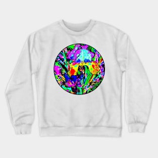 Two Irises Photograph Digital Var 3 Crewneck Sweatshirt